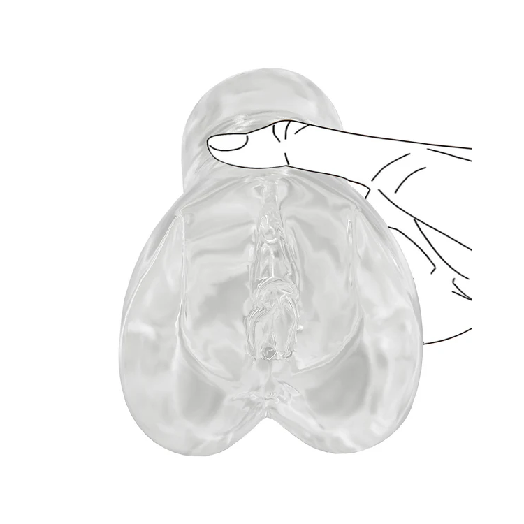 Transparentny Manualny Stroker Plus