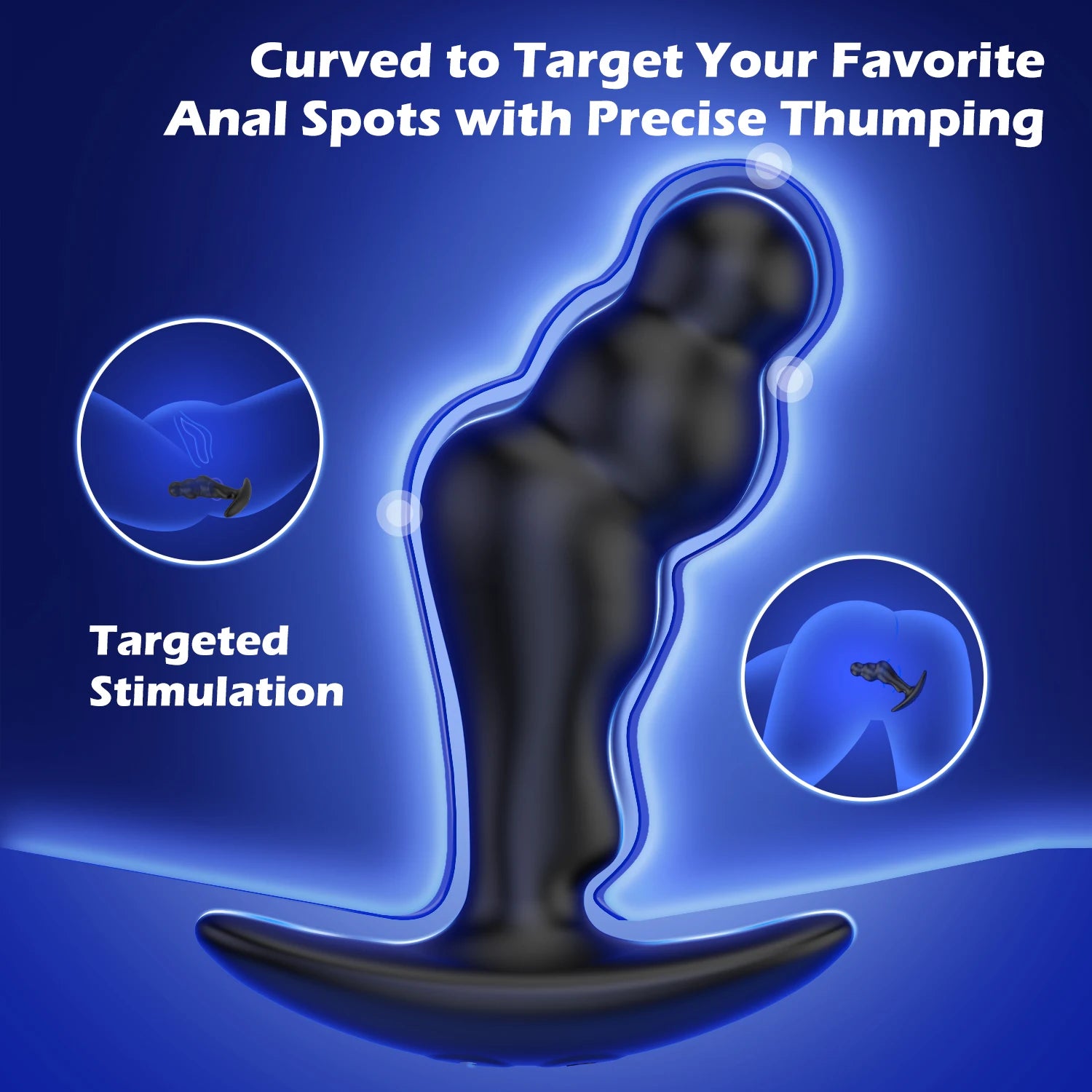 Masażer prostaty z silikonu i wibrator korek analny do stymulacji punktu G u mężczyzn