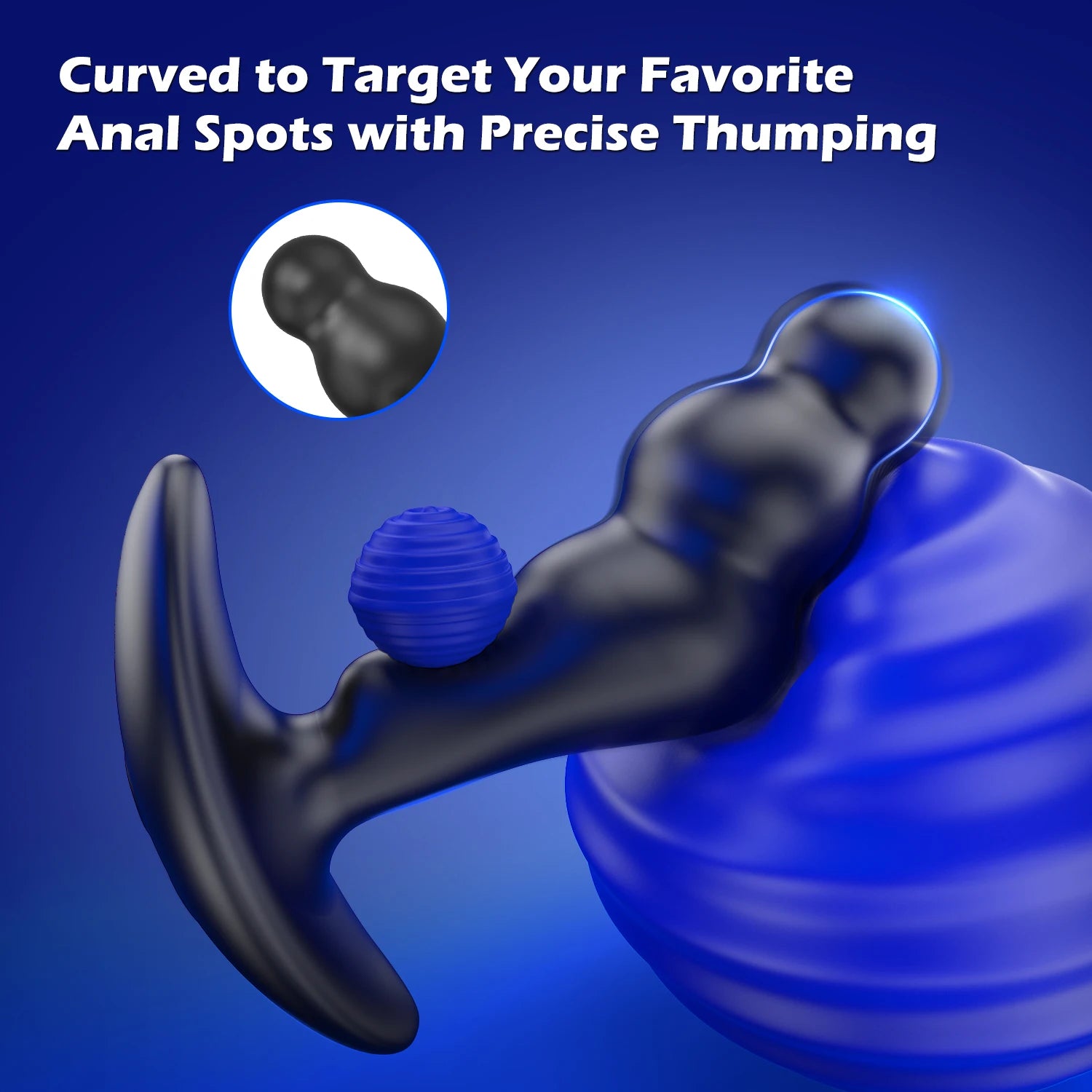 Masażer prostaty z silikonu i wibrator korek analny do stymulacji punktu G u mężczyzn