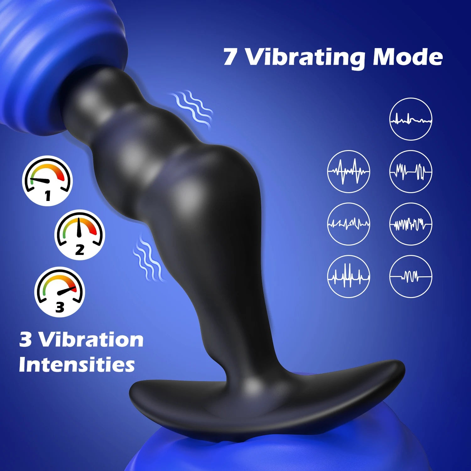 Masażer prostaty z silikonu i wibrator korek analny do stymulacji punktu G u mężczyzn