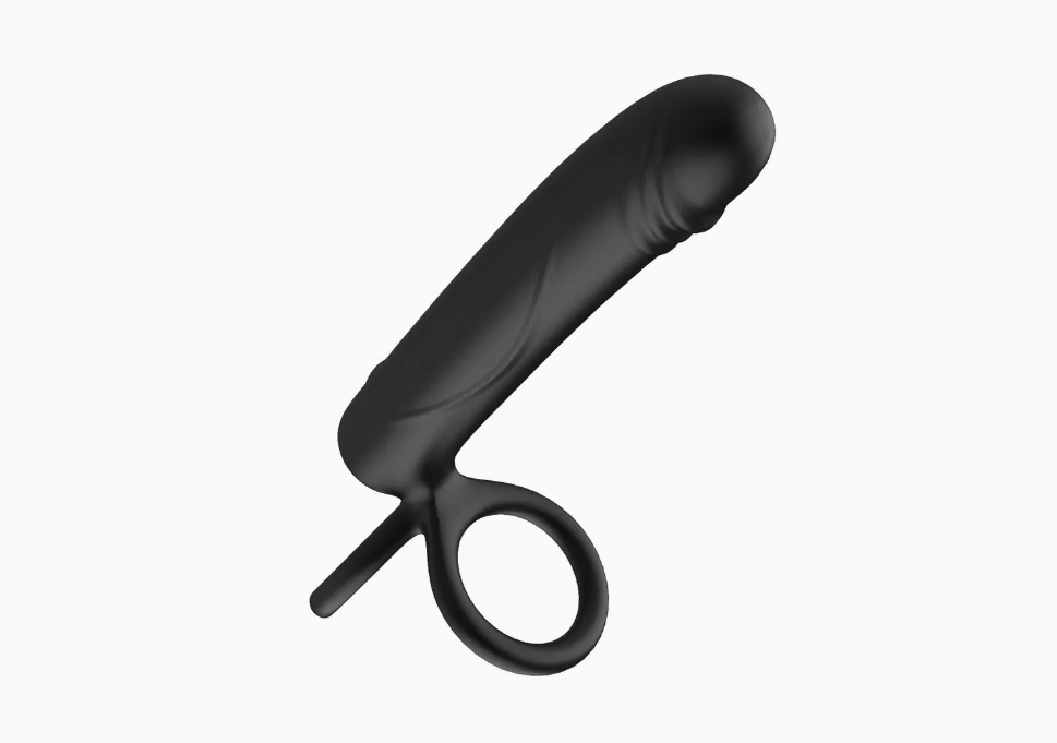 3-w-1 wibrujący pierścień z dildo – idealna zabawka erotyczna dla par
