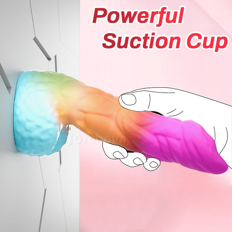 8 cali 21cm realistyczny silikonowy dildo z mocną przyssawką
