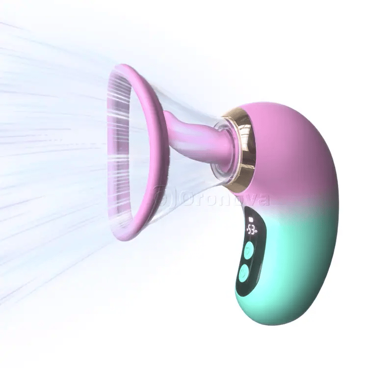 5-w-1 wibrator ssący z wyświetlaczem LCD
