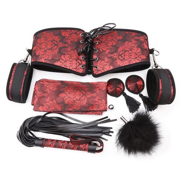 Celestial Bondage: 5-Piece BDSM Set for Ultimate Sensory Play