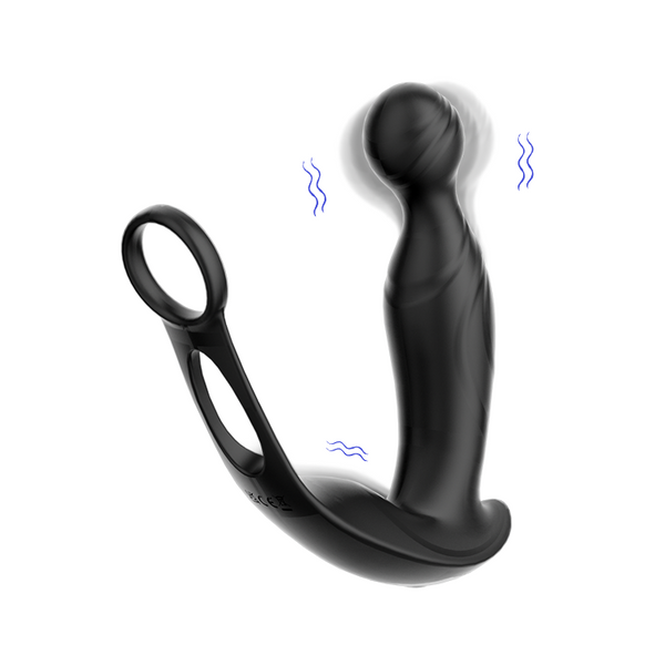 Rotating Prostate Massager with Cock Ring