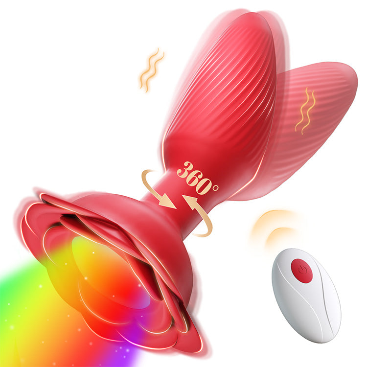 360° obracające się wibracje z lampkami LED i pilotem zdalnego sterowania