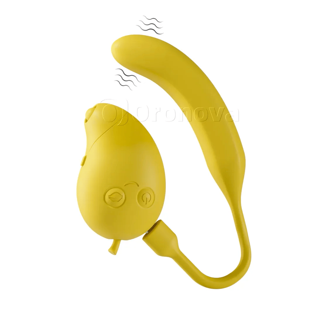 Wibrator Bluetooth Mango i Banan 2 w 1 z podwójną stymulacją ssania i opukiwania