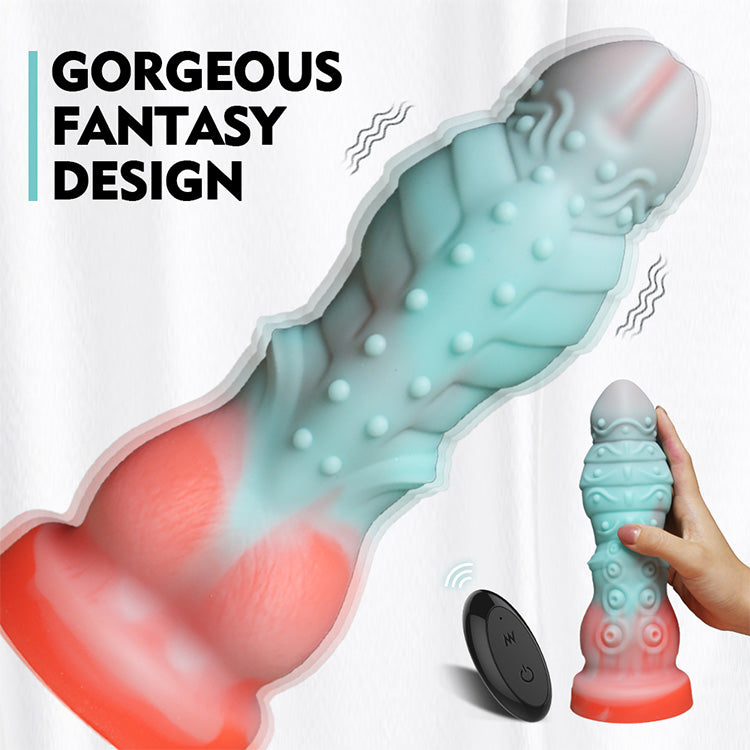 6.30 inch 16 cm Poseidon Pulse Zdalne Dildo