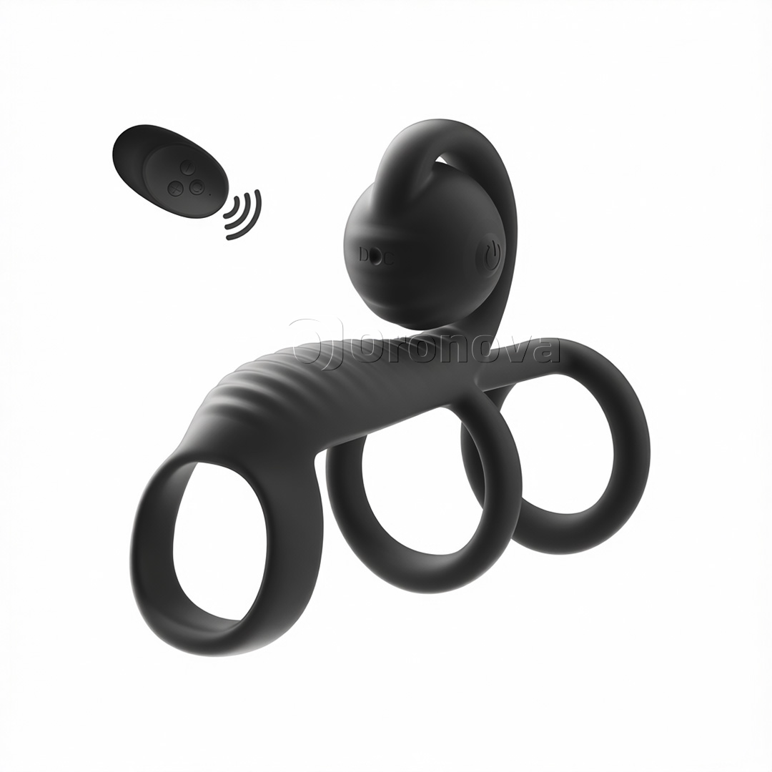 Pilot do podwójnych wibracji z konstrukcją z trzema pierścieniami i zaokrągloną główką wibracyjną