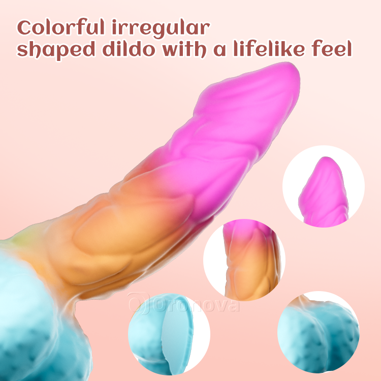 8 cali 21cm realistyczny silikonowy dildo z mocną przyssawką