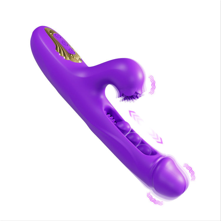Wibrator push-pull, drażniący łechtaczkę, potrójna stymulacja