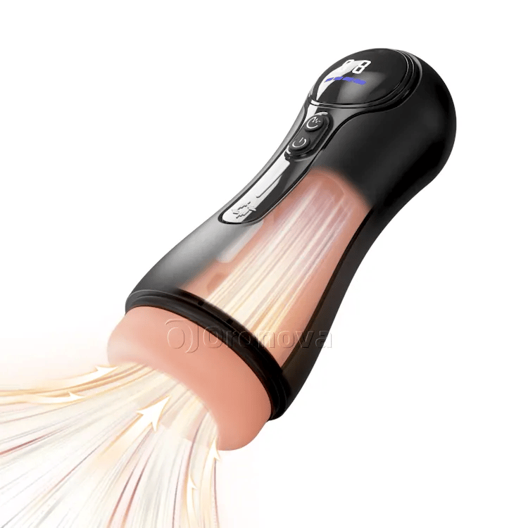Automatyczny masturbator męski – 4 tryby ssania, 9 wibracji, wyświetlacz LED